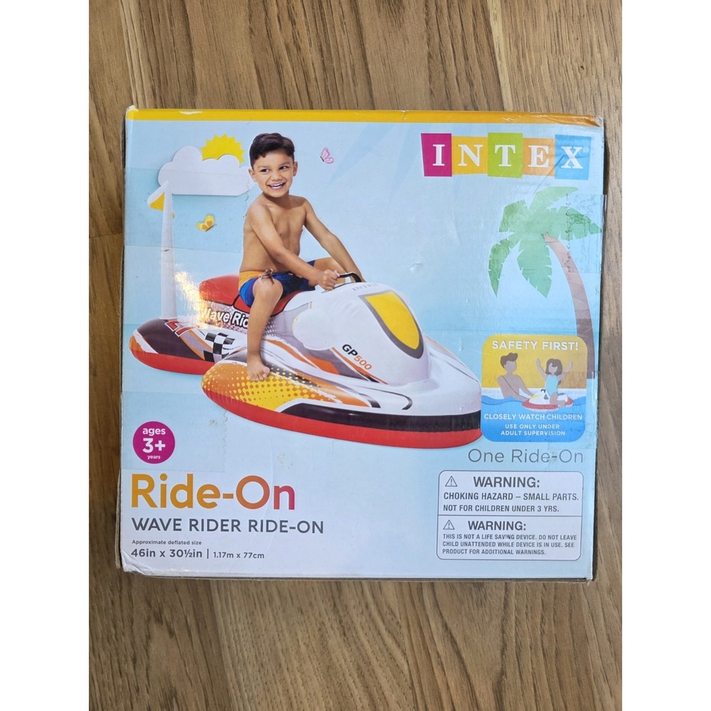 NIB Intex Wave Rider Ride-On Jetski: Aquatic Pool Float 46" X 30.5"